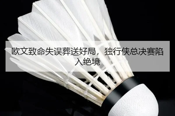 欧文致命失误葬送好局，独行侠总决赛陷入绝境
